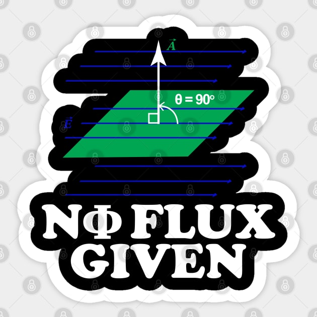 0 Flux Given Sticker by ScienceCorner